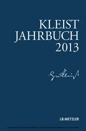 Blamberger / Doering / Brandstetter |  Kleist-Jahrbuch 2013 | eBook | Sack Fachmedien