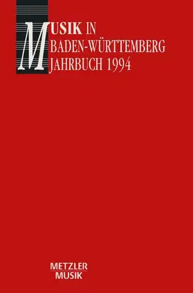 Völkl |  Musik in Baden-Württemberg, Band 1: Jahrbuch 1994 | Buch |  Sack Fachmedien