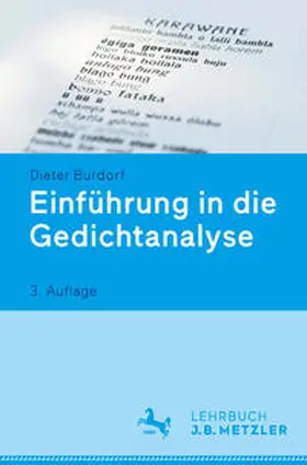 Burdorf |  Einführung in die Gedichtanalyse | eBook | Sack Fachmedien