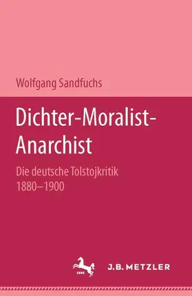 Sandfuchs |  Dichter - Moralist - Anarchist | Buch |  Sack Fachmedien