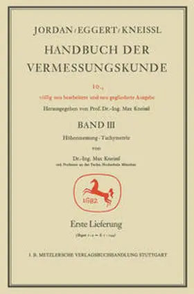 Kneissl |  Handbuch der Vermessungskunde | eBook | Sack Fachmedien