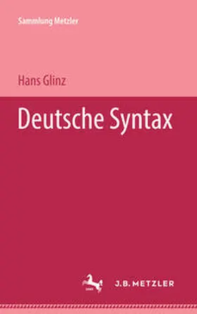 Glinz |  Deutsche Syntax | eBook | Sack Fachmedien
