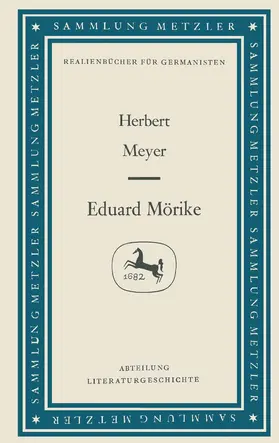 Meyer |  Eduard Mörike | Buch |  Sack Fachmedien
