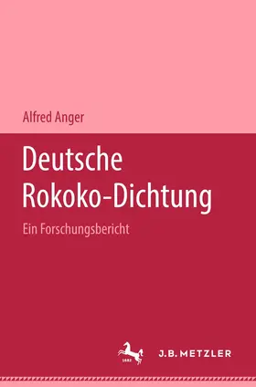Anger |  Deutsche Rokoko-Dichtung | Buch |  Sack Fachmedien