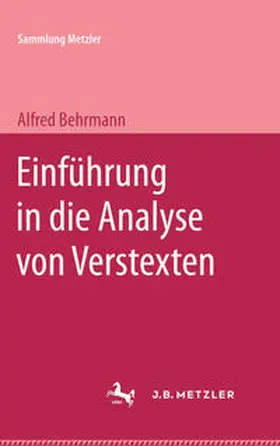 Behrmann |  Einführung in die Analyse von Verstexten | Buch |  Sack Fachmedien