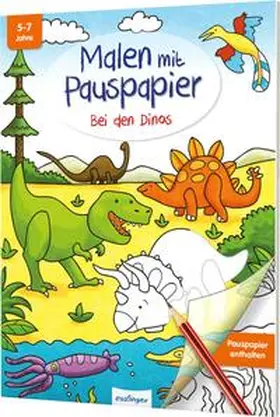  Malen mit Pauspapier: Bei den Dinos | Buch |  Sack Fachmedien
