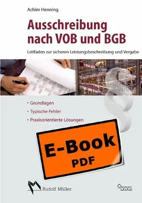 Henning |  Ausschreibungnach VOB und BGB | eBook | Sack Fachmedien