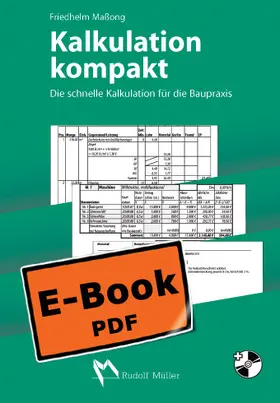 Maßong |  Kalkulation kompakt | eBook | Sack Fachmedien