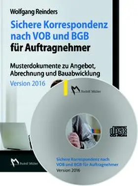 Reinders |  Sichere Korrespondenz nach VOB und BGB für Auftragnehmer | Sonstiges |  Sack Fachmedien