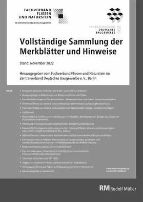 Voos |  Merkblätter Fliesen Komplettpaket - PDF | eBook | Sack Fachmedien