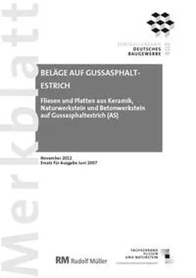 Voos |  Merkblatt Beläge auf Gussasphaltestrich 2022-11 | Buch |  Sack Fachmedien