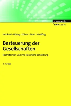 Heinhold / Hüsing / Kühnel |  Besteuerung der Gesellschaften | eBook | Sack Fachmedien