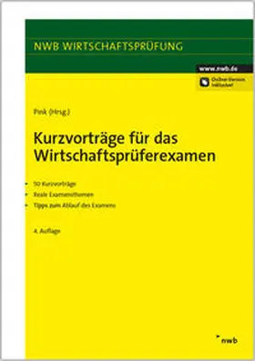 Pink |  Kurzvorträge für das Wirtschaftsprüferexamen | Buch |  Sack Fachmedien