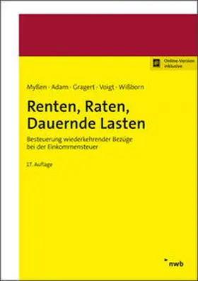 Myßen / Adam / Gragert |  Renten, Raten, Dauernde Lasten | Buch |  Sack Fachmedien