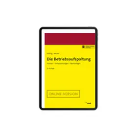 Söffing / Micker |  Die Betriebsaufspaltung | Online-Buch | Sack Fachmedien