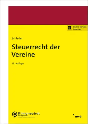 Schleder / Myßen / Feierabend |  Steuerrecht der Vereine | Online-Buch | Sack Fachmedien