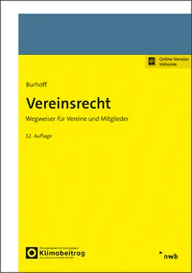 Burhoff |  Vereinsrecht | Online-Buch | Sack Fachmedien