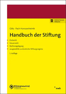 Götz / Pach-Hanssenheimb |  Handbuch der Stiftung | Online-Buch | Sack Fachmedien