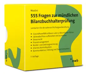 Nicolini |  555 Fragen zur mündlichen Bilanzbuchhalterprüfung | Loseblattwerk |  Sack Fachmedien