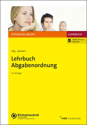 Hey / Lehnert |  Lehrbuch Abgabenordnung | Buch |  Sack Fachmedien