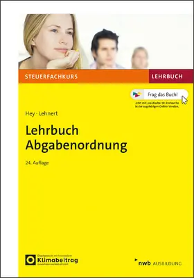 Hey / Lehnert |  Lehrbuch Abgabenordnung | Buch |  Sack Fachmedien