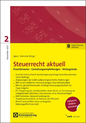 Hagenkamp / Egner / Heuer |  NWB Steuerrecht aktuell 2/2025 | Buch |  Sack Fachmedien