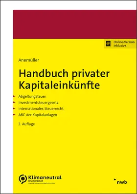 Anemüller |  Handbuch privater Kapitaleinkünfte | Online-Buch | Sack Fachmedien