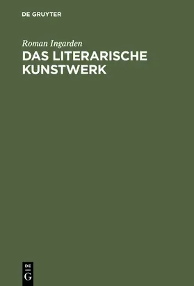 Ingarden |  Das literarische Kunstwerk | Buch |  Sack Fachmedien