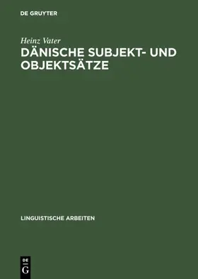 Vater |  Dänische Subjekt- und Objektsätze | Buch |  Sack Fachmedien