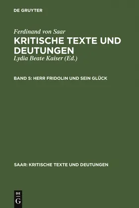 Kaiser | Herr Fridolin und sein Glück | Buch | 978-3-484-10689-5 | www2.sack.de