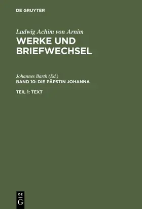 Barth | Die Päpstin Johanna | Buch | 978-3-484-15610-4 | www2.sack.de