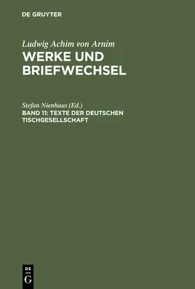 Nienhaus | Texte der deutschen Tischgesellschaft | Buch | 978-3-484-15611-1 | sack.de