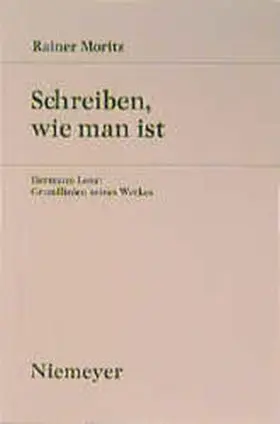 Moritz |  Schreiben, wie man ist | Buch |  Sack Fachmedien