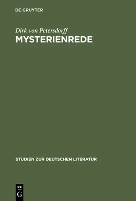 Petersdorff | Mysterienrede | Buch | 978-3-484-18139-7 | sack.de