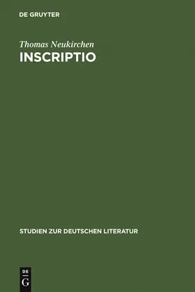 Neukirchen |  Inscriptio | Buch |  Sack Fachmedien