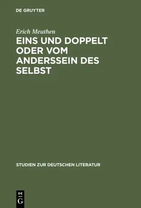 Meuthen | Eins und doppelt oder Vom Anderssein des Selbst | Buch | 978-3-484-18159-5 | sack.de