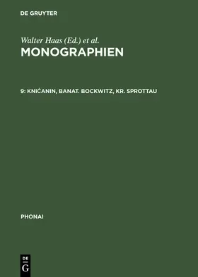 Veith / Grubacic / Gruba¿i¿ |  Kni¿anin, Banat. Bockwitz, Kr. Sprottau | Buch |  Sack Fachmedien
