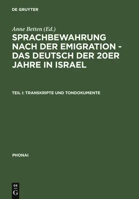 Betten |  Transkripte und Tondokumente | Buch |  Sack Fachmedien