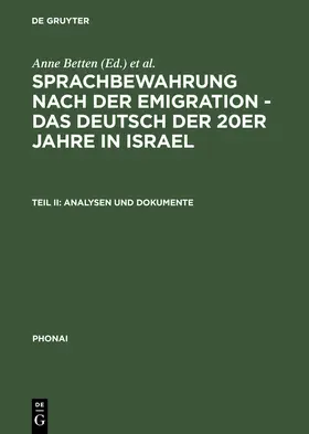Betten / Du-nour |  Analysen und Dokumente | Buch |  Sack Fachmedien