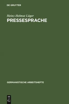 Lüger |  Pressesprache | Buch |  Sack Fachmedien