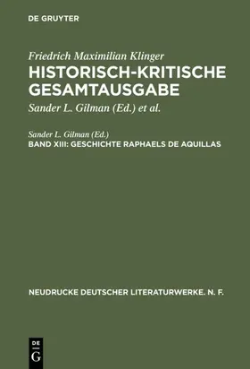 Gilman | Geschichte Raphaels de Aquillas | Buch | 978-3-484-28042-7 | sack.de