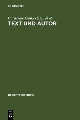 Henkes / Saller / Richter |  Text und Autor | Buch |  Sack Fachmedien