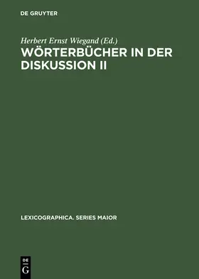 Wiegand | Wörterbücher in der Diskussion II | Buch | 978-3-484-30970-8 | sack.de