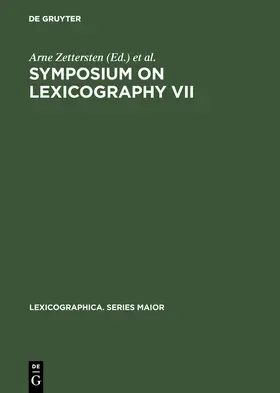 Pedersen / Zettersten |  Symposium on Lexicography VII | Buch |  Sack Fachmedien
