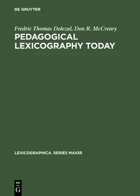 McCreary / Dolezal |  Pedagogical Lexicography Today | Buch |  Sack Fachmedien