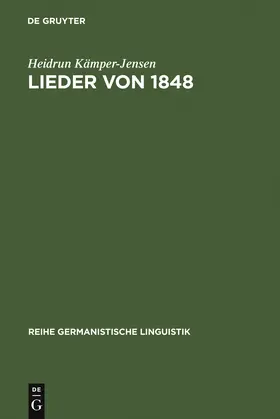 Kämper-Jensen |  Lieder von 1848 | Buch |  Sack Fachmedien