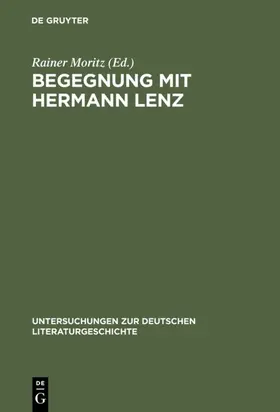 Moritz | Begegnung mit Hermann Lenz | Buch | 978-3-484-32083-3 | sack.de