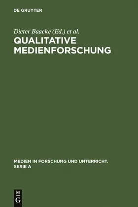 Kübler / Baacke |  Qualitative Medienforschung | Buch |  Sack Fachmedien