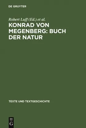 Steer / Luff |  Konrad von Megenberg: Buch der Natur | Buch |  Sack Fachmedien