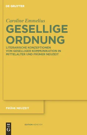 Emmelius | Gesellige Ordnung | Buch | 978-3-484-36639-8 | sack.de